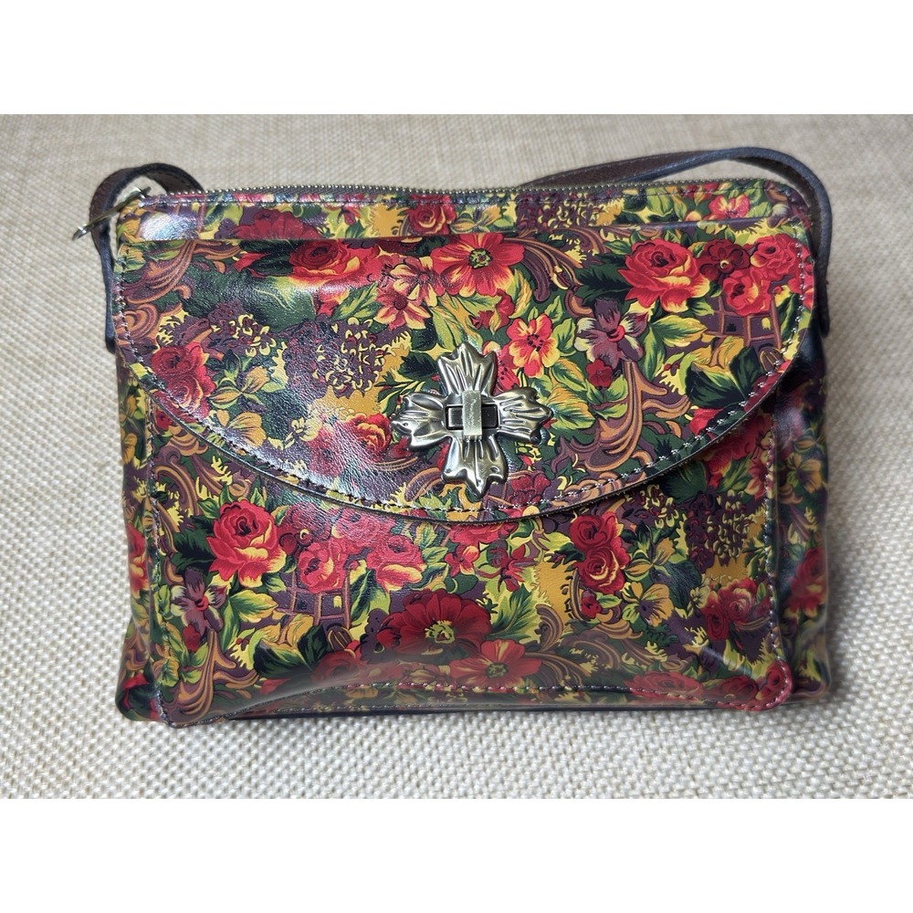 Patricia Nash Salina Crossbody Bag‎ Golden Rustic Forest